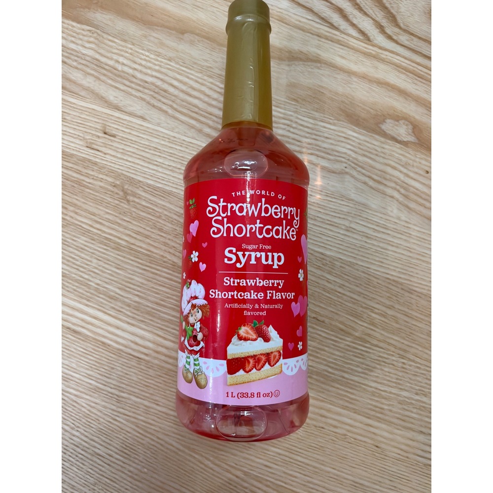 Strawberry Shortcake Sugar Free Syrup 1L 33.8oz Zero Calorie Coffee Flavoring